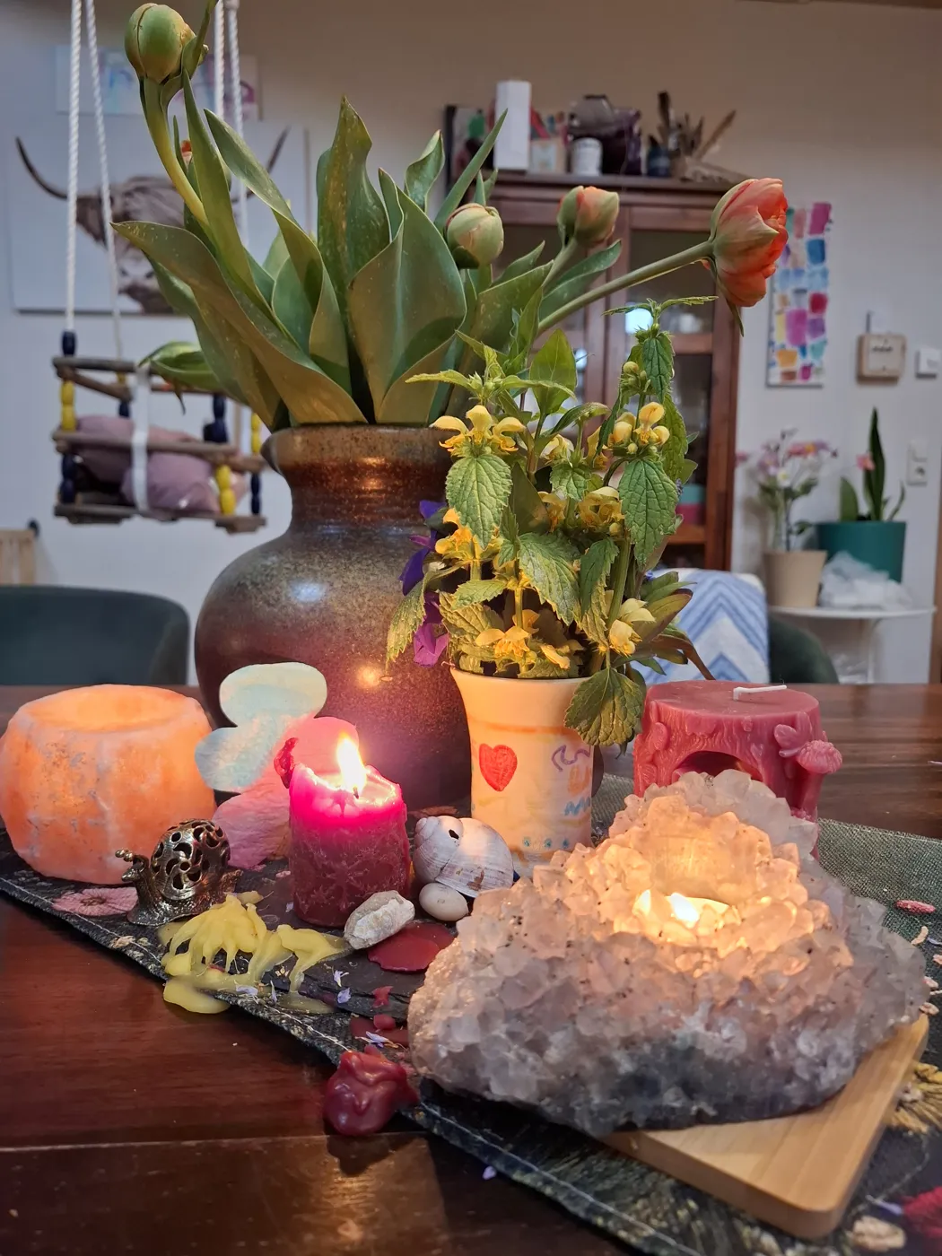 Jahreszeitentisch im Frühling